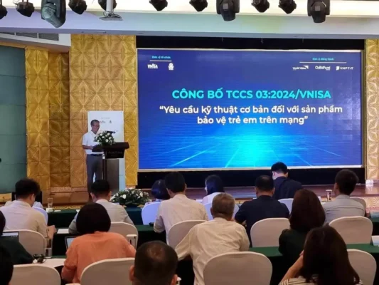 Announcement Ceremony of TCCS 03:2024/VNISA on "Basic Technical Requirements for Products to Protect Children in the Online Environment" (Source: Tin Tuc Newspaper)